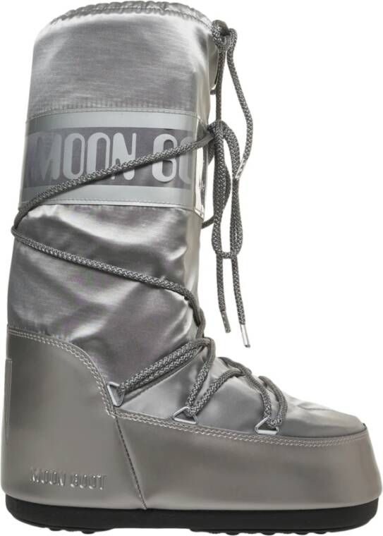 Moon Boot Zilveren Enkellaarzen voor Vrouwen