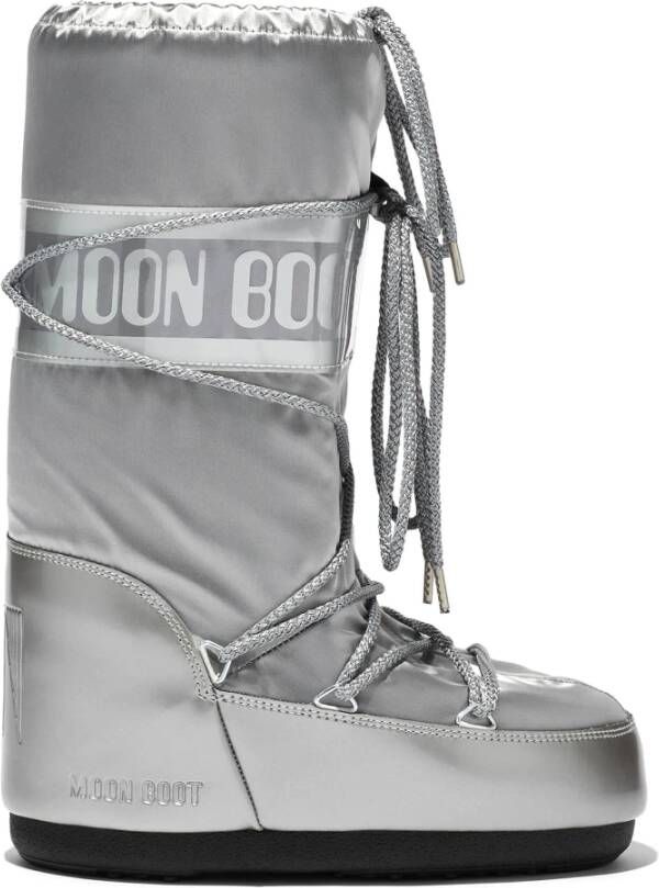 moon boot Zilveren Enkellaarzen voor Vrouwen Gray Dames