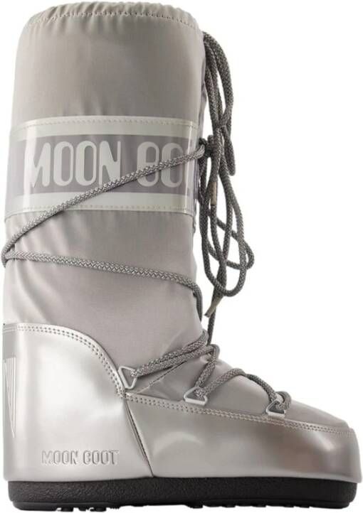 Moon Boot Zilveren Glance Laarzen Synthetische Stijl