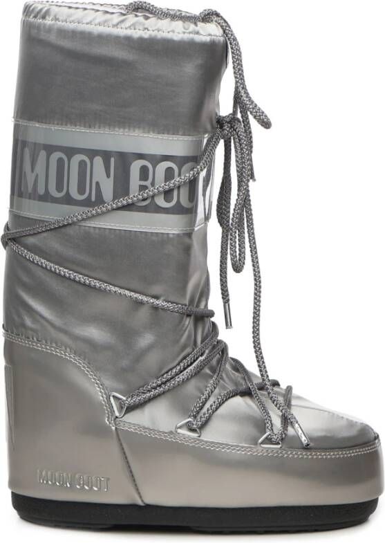 Moon boot Zilveren sneeuwlaarzen met PVC-afwerking Gray Dames - Foto 9