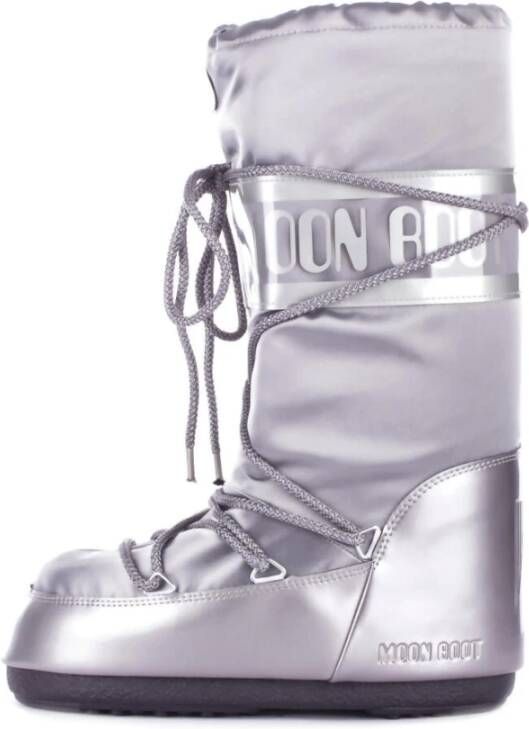 moon boot Zilveren Winterlaarzen Stijlvol Nylon Gray Dames