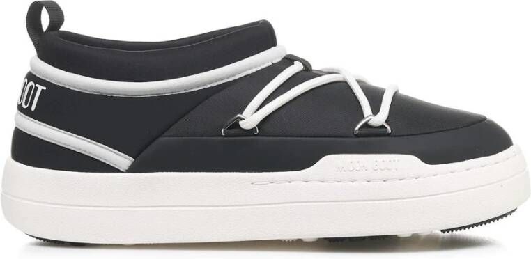 Moon Boot Zwarte Enkellaarsjes Park Icon Stijl