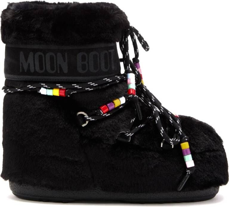 moon boot Zwarte enkellaarsjes voor vrouwen Black Dames
