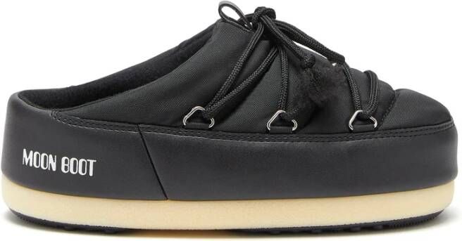 Moon Boot Zwarte Logo Print Veterschoenen - Foto 2