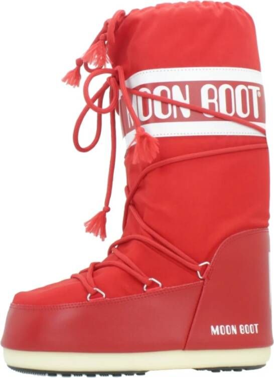 Moon Boot Zwarte Nylon Winterlaarzen