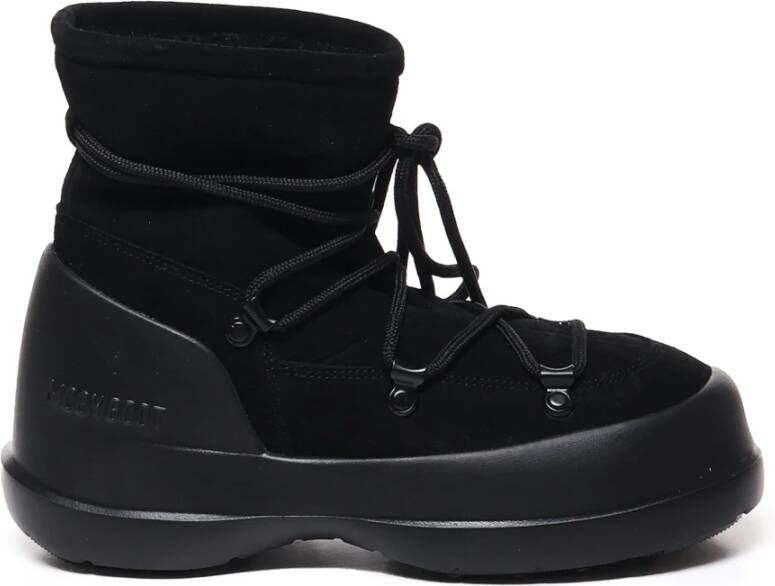 moon boot Zwarte Suède Winterlaarzen Black Dames