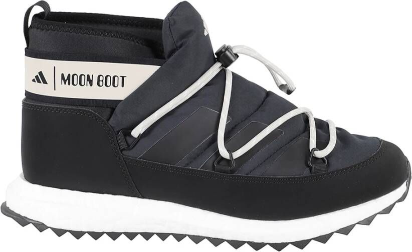 Moon Boot Zwarte Ultraboot Sneakers met Primeknit Stof