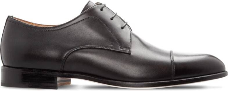 Moreschi Zwarte Derby schoenen van kalfsleer Black Heren