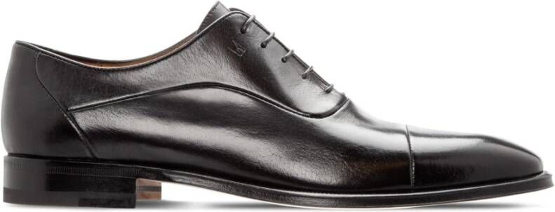 Moreschi Zwarte Oxford schoenen van buffelleer Black Heren