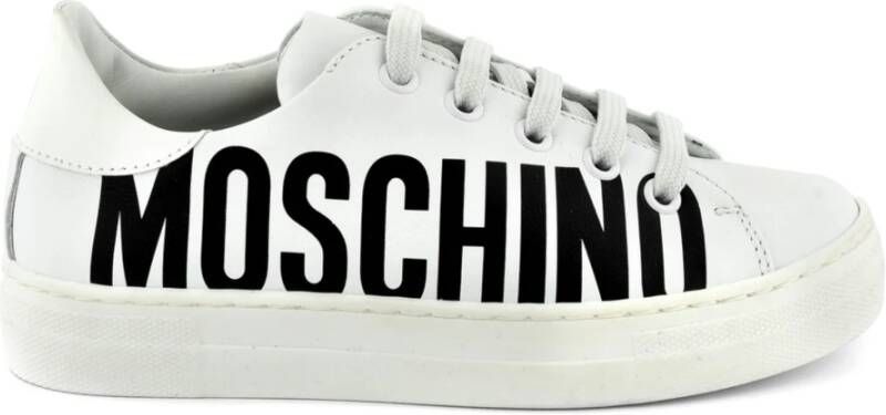 Moschino 74419 Wit Zwart Sneakers White Dames