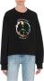 Moschino Bloemsymbool Print Katoenen Sweatshirt - Thumbnail 1