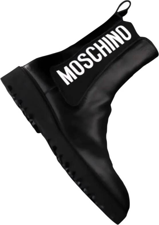 Moschino Zwarte Chelsea Laarzen voor Heren Black Heren