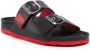 Love Moschino Leren Sliders voor Vrouwen Lente Zomer Collectie Black Dames - Thumbnail 7
