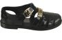 Moschino Flat Sandals Black Dames - Thumbnail 1