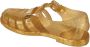 Moschino Trendy Platte Sandalen Yellow Dames - Thumbnail 10