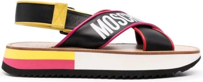 Moschino Flat Sandals Multicolor Dames