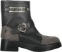 Moschino Gestudde Leren Enkellaarzen - Thumbnail 1