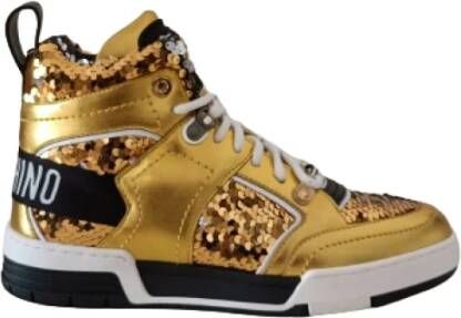 Moschino Gouden Sneakers Yellow Dames