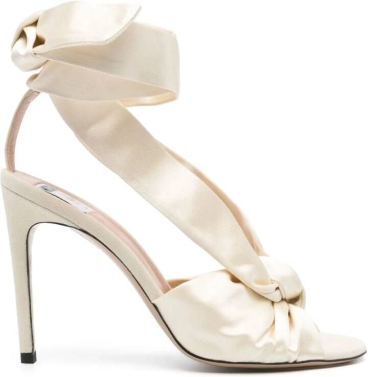 Moschino High Heel Sandals Beige Dames