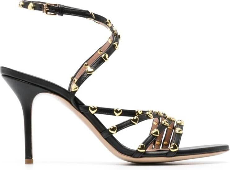 Moschino Stijlvolle Zwarte Hoge Hak Sandalen Black Dames