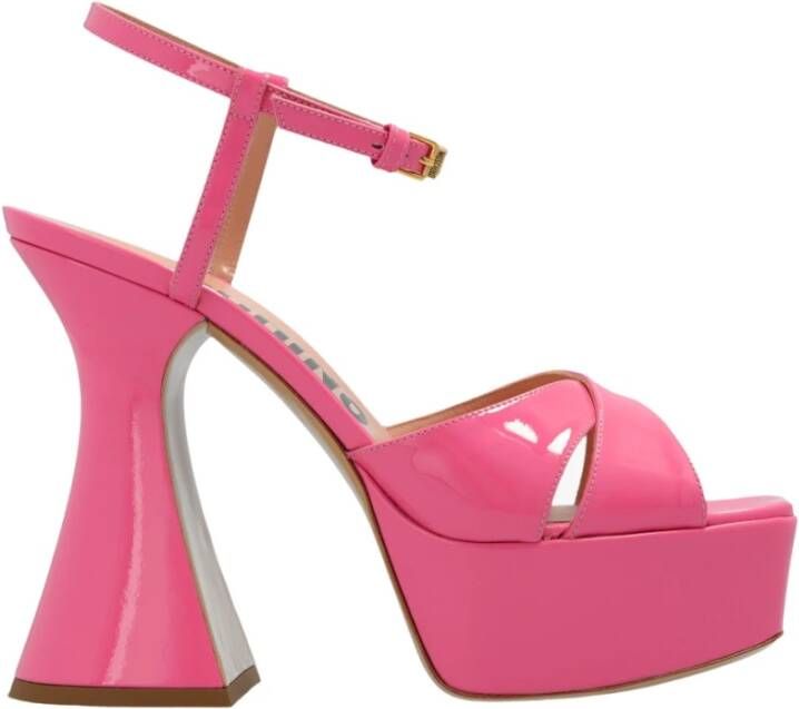 Moschino Sandales à plateforme Taille: 39 Couleur Presta: Rose Bestseller: 25 Roze Dames