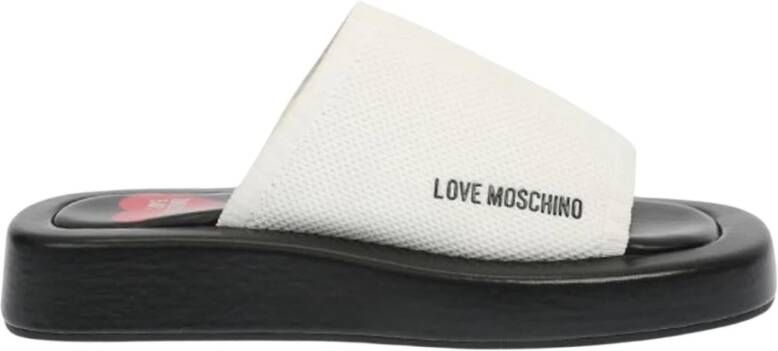 Moschino Hoge Top Sneakers White Dames