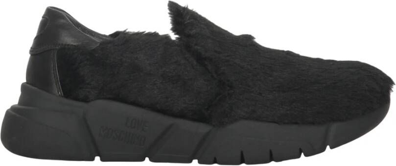 Moschino Instap Sneakers met Faux Fur