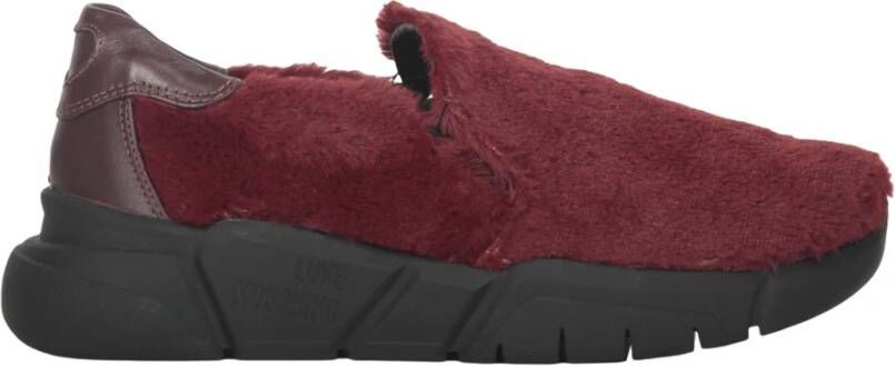 Moschino Instap Sneakers met Faux Fur