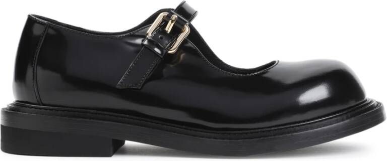 Moschino Klassieke Zwarte Loafers Black Dames