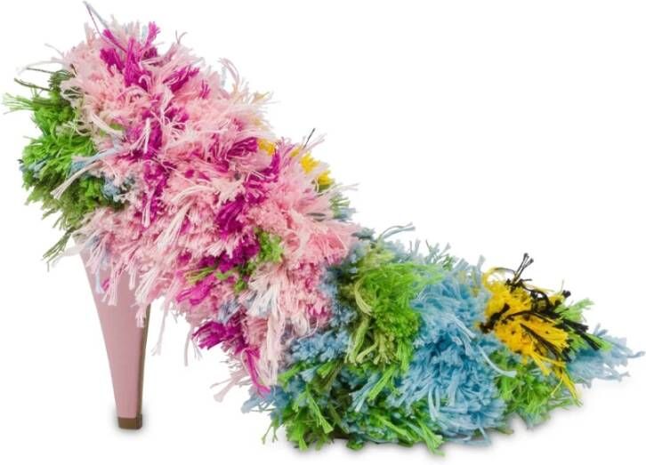 Moschino Kleurrijke Flower Power Pump Schoenen