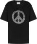 Moschino Korte Mouw Peace Symbool T-shirt - Thumbnail 1