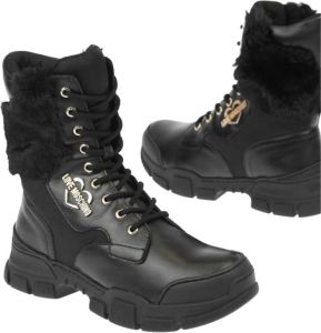 Moschino Lace-up Boots Zwart Dames