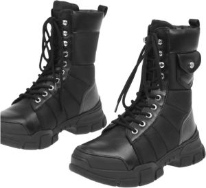Moschino Lace-up Boots Zwart Dames