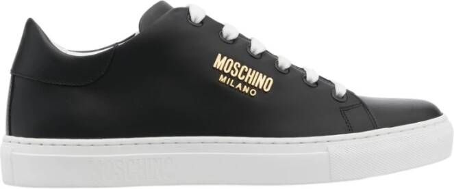 Moschino Lage Top Sneakers voor vrouwen Black Dames