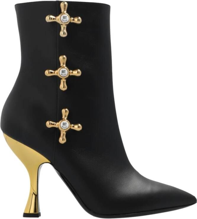 Moschino Leren laarzen Zwart - Foto 1