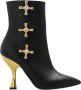 Moschino Leren laarzen Zwart - Thumbnail 1