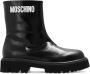 Moschino Leren enkellaarzen Zwart Dames - Thumbnail 1