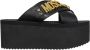 Moschino Lettering Logo Wedges Black Dames - Thumbnail 1
