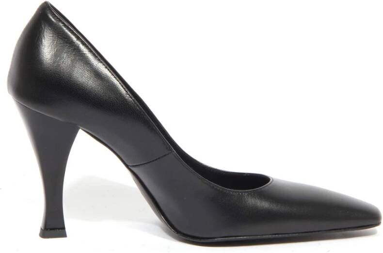 Moschino Liefde Schoenen Zwart Leren Hakken