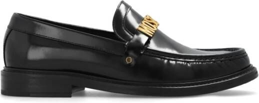 Moschino Loafers met logo Black Heren