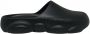Moschino Logo Embossed Round Toe Slippers Zwart Heren - Thumbnail 1