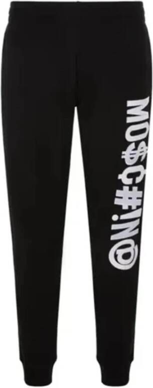 Moschino Logo Joggingbroek met Geribbelde Boorden