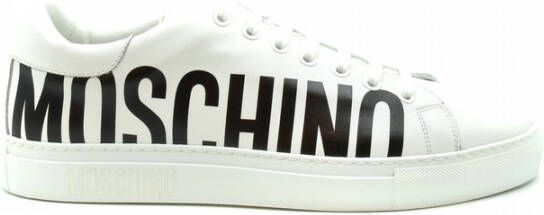 Moschino Logo Sneakers Wit Heren