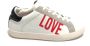 Moschino Love Leren Sneaker in Wit Zwart White Dames - Thumbnail 1