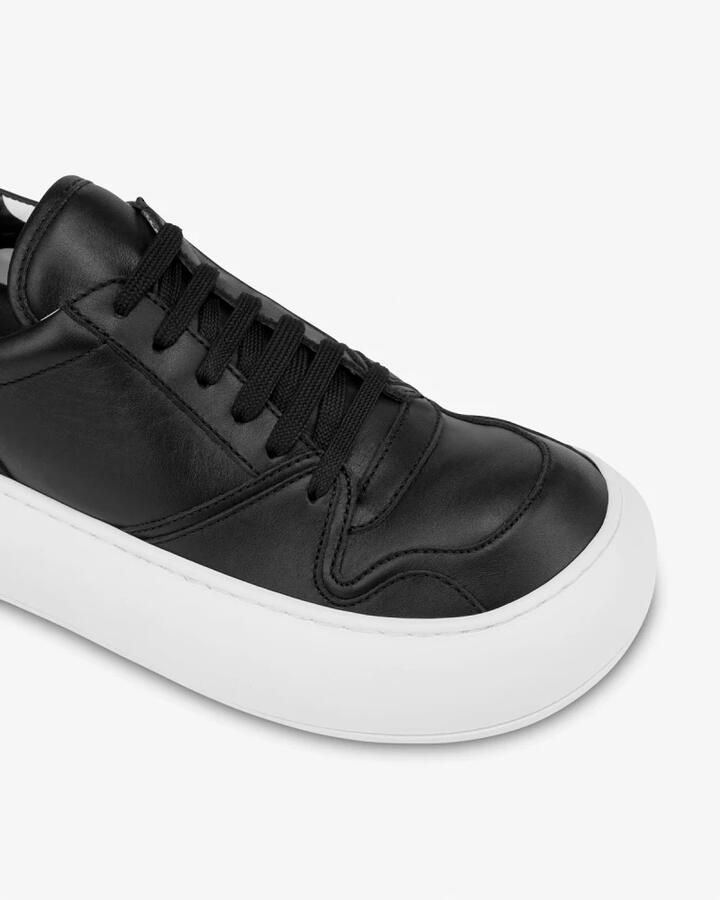 Moschino Zwarte Leren Panel Sneaker - Foto 5