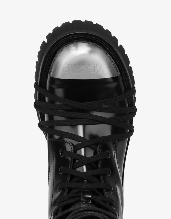 Moschino Combatlaars van kalfsleer - Foto 2