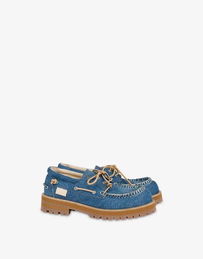 Moschino Denim Boot Loafers - Foto 2
