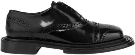 Moschino Derby Schoenen van Geborsteld Kalfsleer