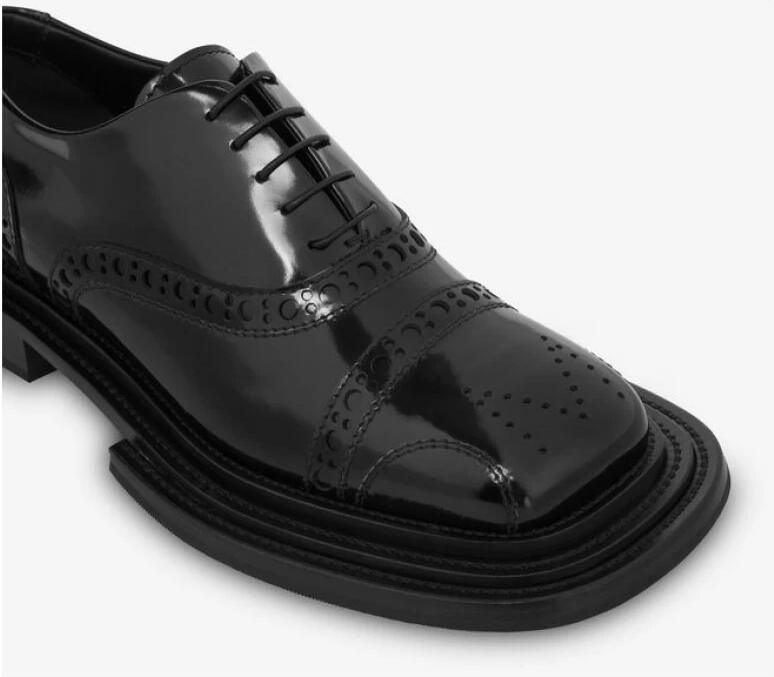 Moschino Derby Schoenen van Geborsteld Kalfsleer - Foto 2