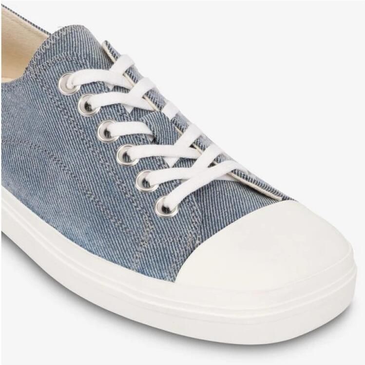 Moschino Flocked denim sneakers - Foto 2